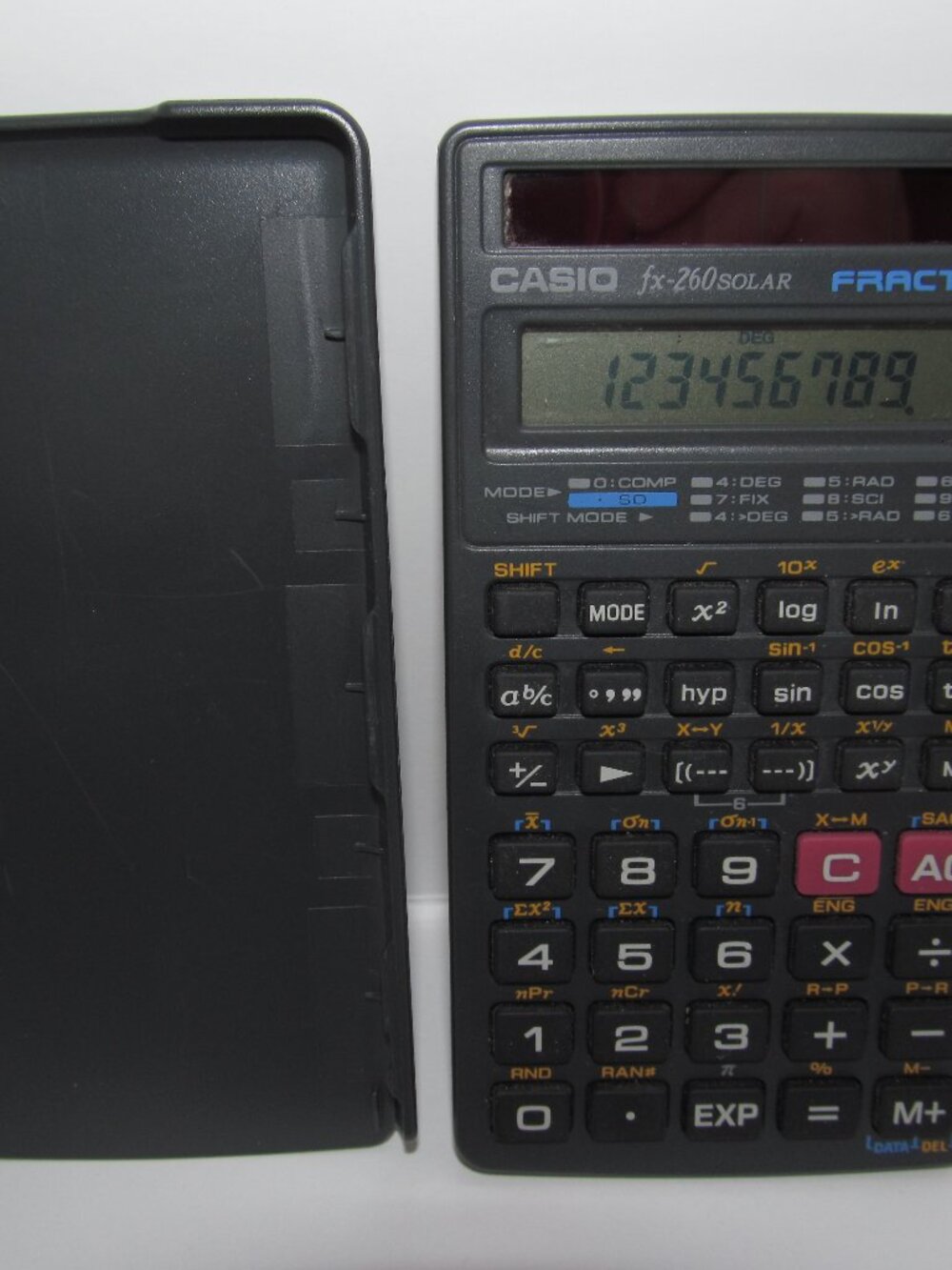 Casio fx-260 Solar Fraction Scientific Calculator Tested Working
